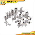 3/4 union coupling natural gas steel tube compression fittings